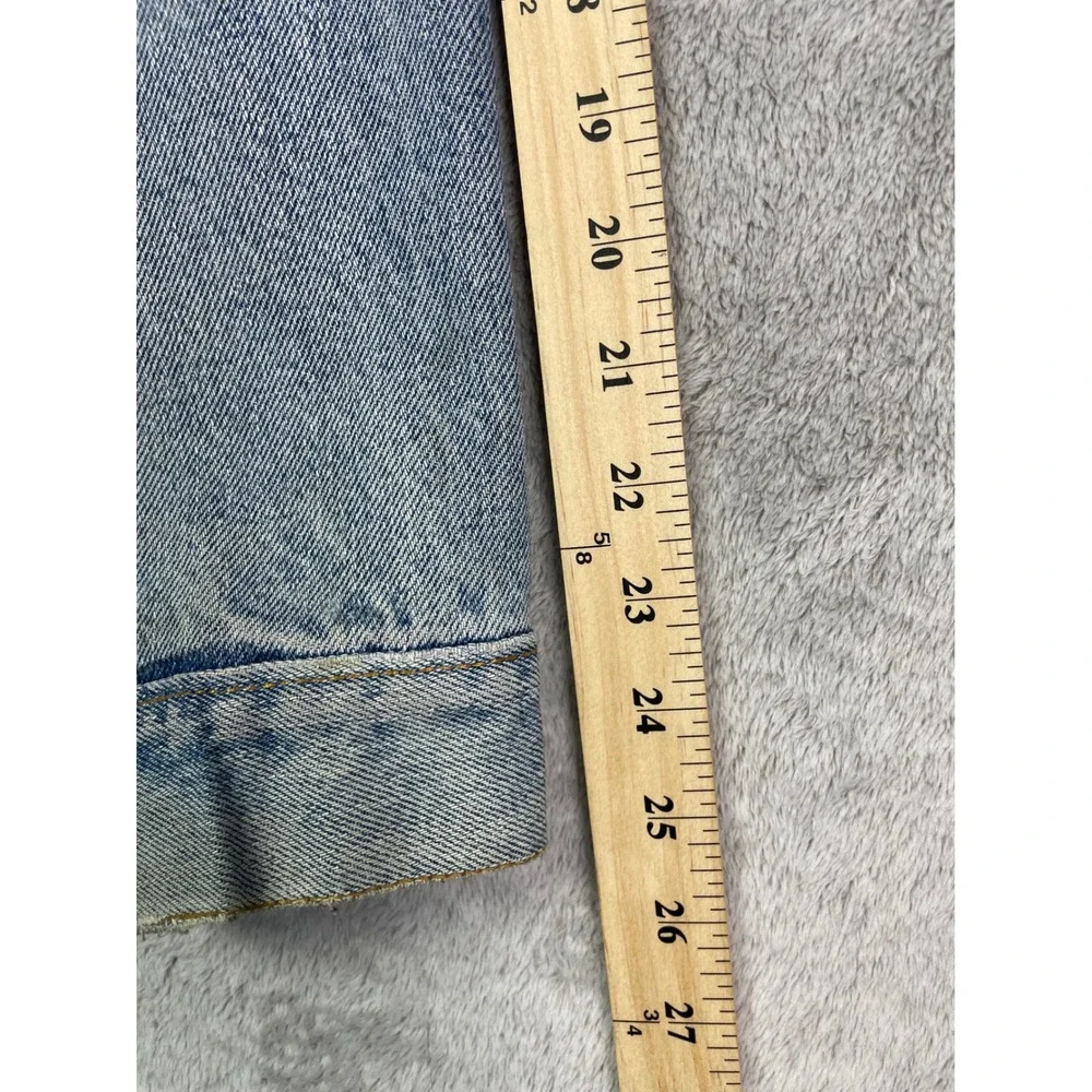 Vintage 90s Levis 70507 4890 Denim Trucker Jacket Mens Large Light Wash USA Made